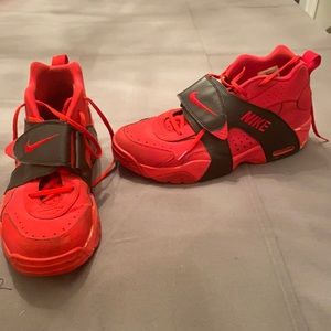 Red nike shoes